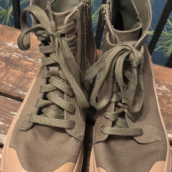 No Boundaries NoBo Combat Boots Women’s Size 8 Lace Up Zip Chunky Sole - Picture 7 of 7